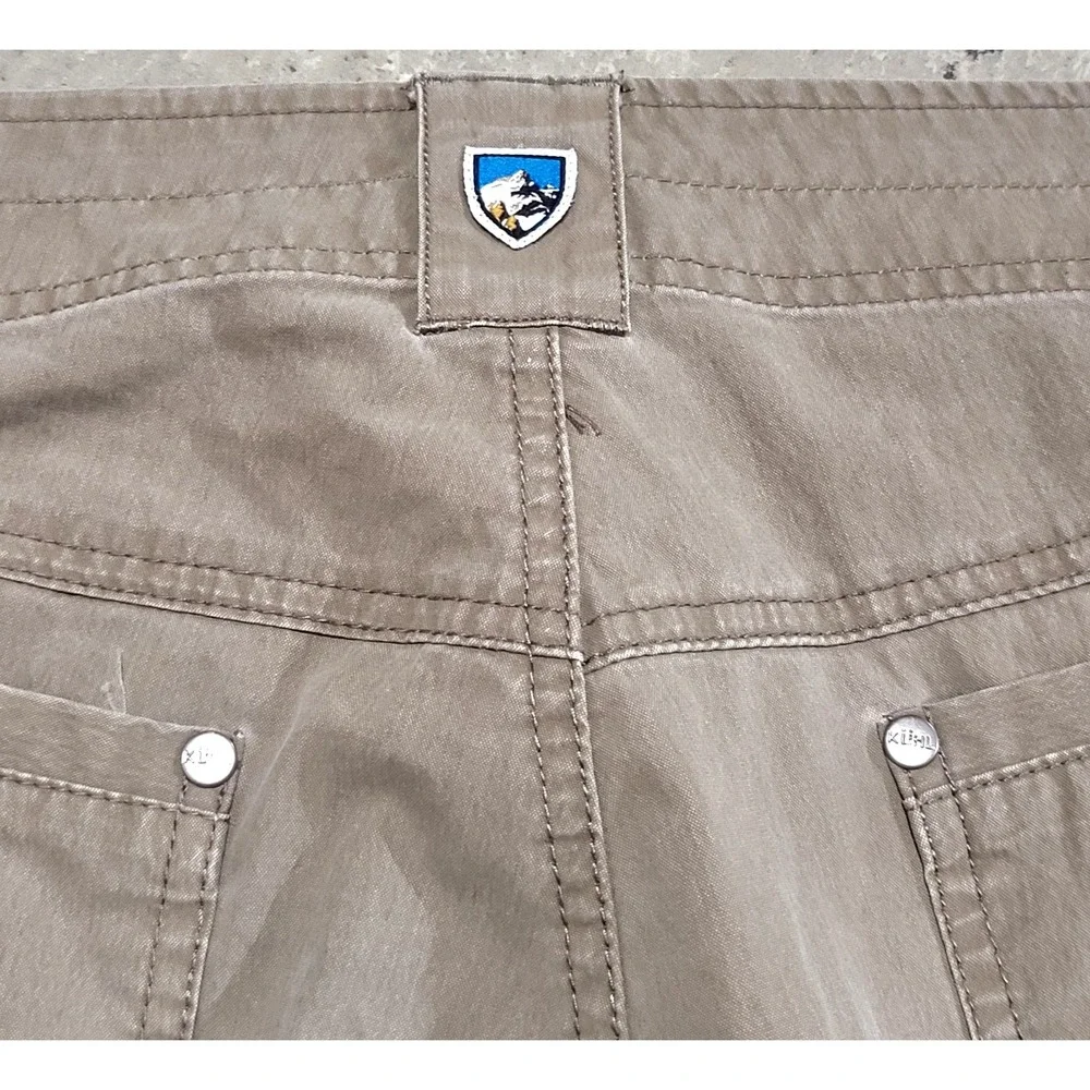 Mens Kuhl Rydr Pants 36x30 Tan Khaki Outdoor Hiking Work Utility Great Condition